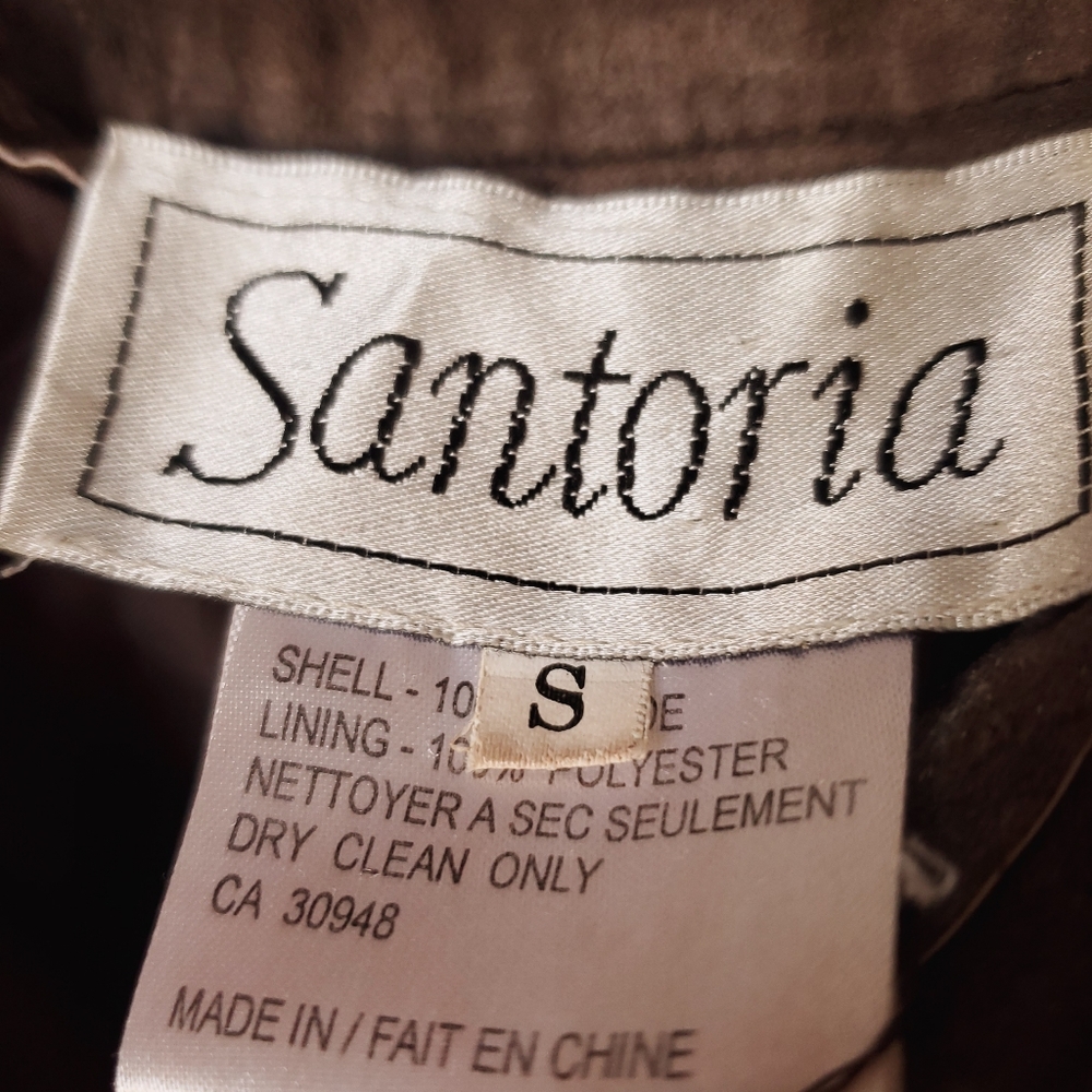 Vintage suede / crochet pants - Picture 3 of 3